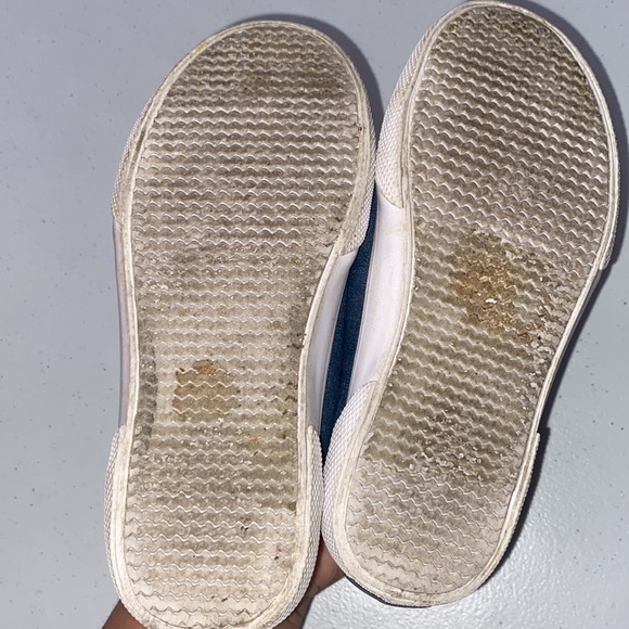 Sperry Boy’s Denim Jean Slip On Velcro Sneakers Memory Foam Size 12 - Picture 6 of 12